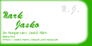 mark jasko business card